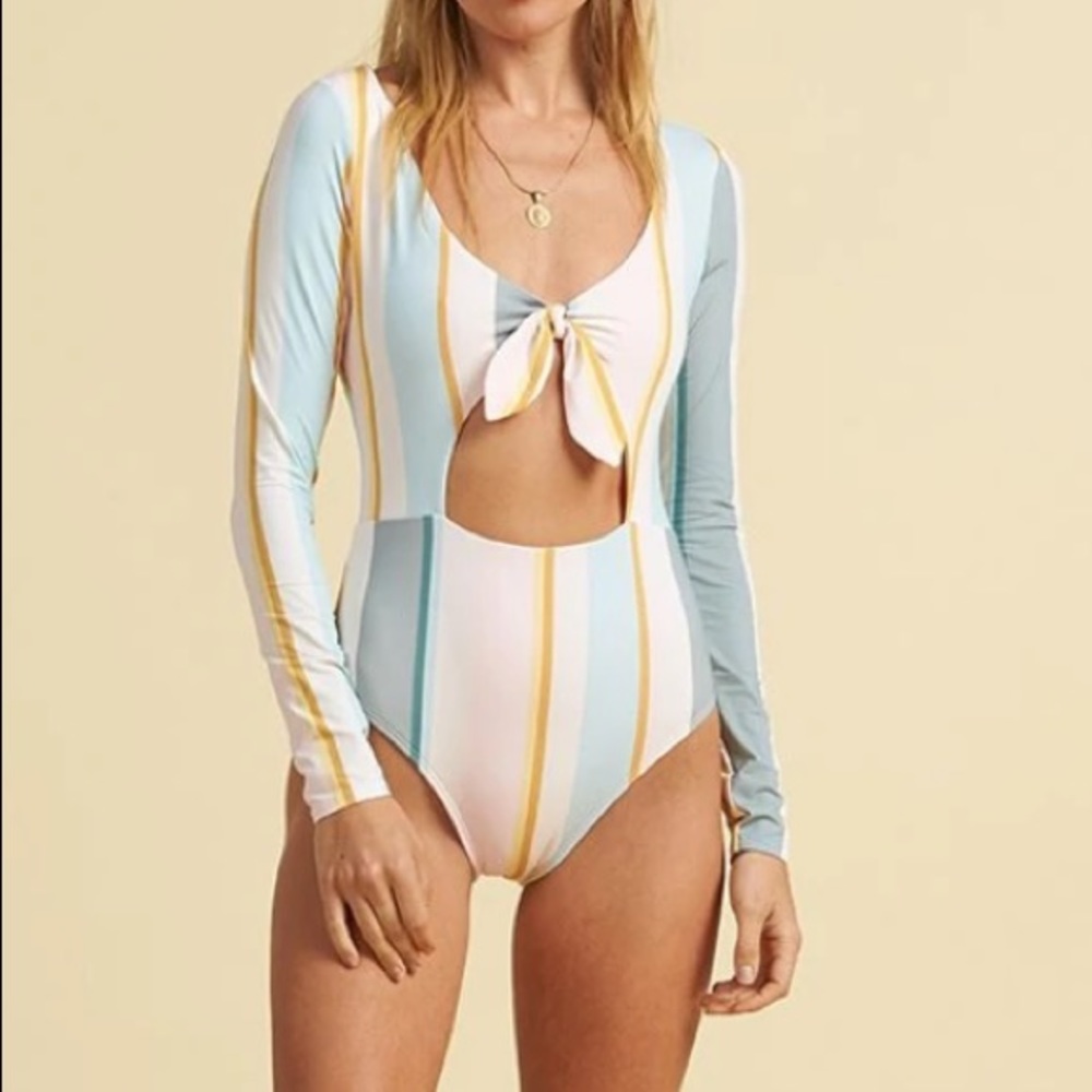 Billabong X The Salty Blonde long Sleeve one piece swimsuit